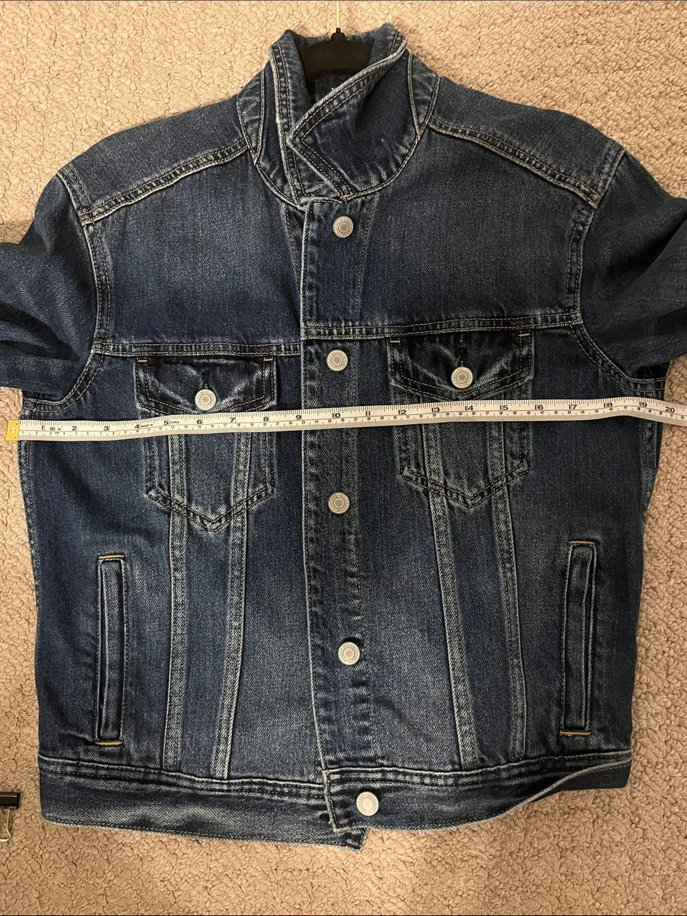 American Eagle Outfitters Men's Blue Denim Jacket